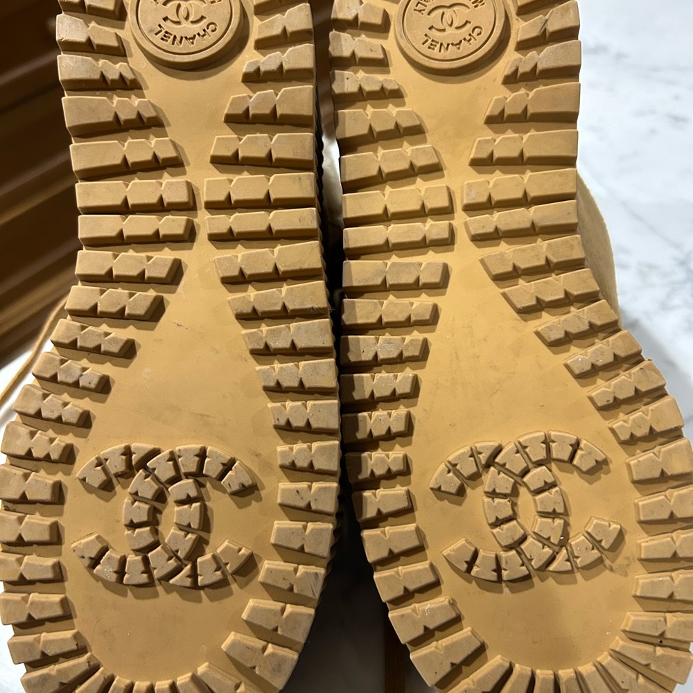 Women's Tan High-Top Sneakers - Picture 5 of 5